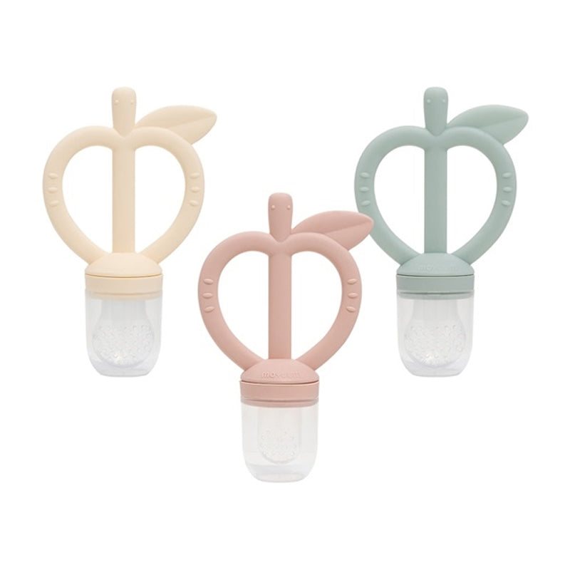 Moyuum Platinum Silicone Apple Baby Teether & Fruit Feeder