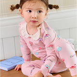 Spandex Brushed Fabric pajamas set-Sugar Muffin