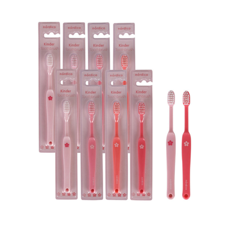 Nordico Kinder Toothbrush Pink Blossom Edition