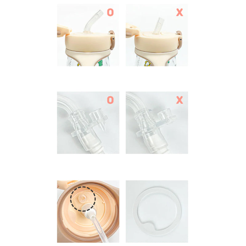 Grosmimi Straw Nipple Replacement kit (4-counts)