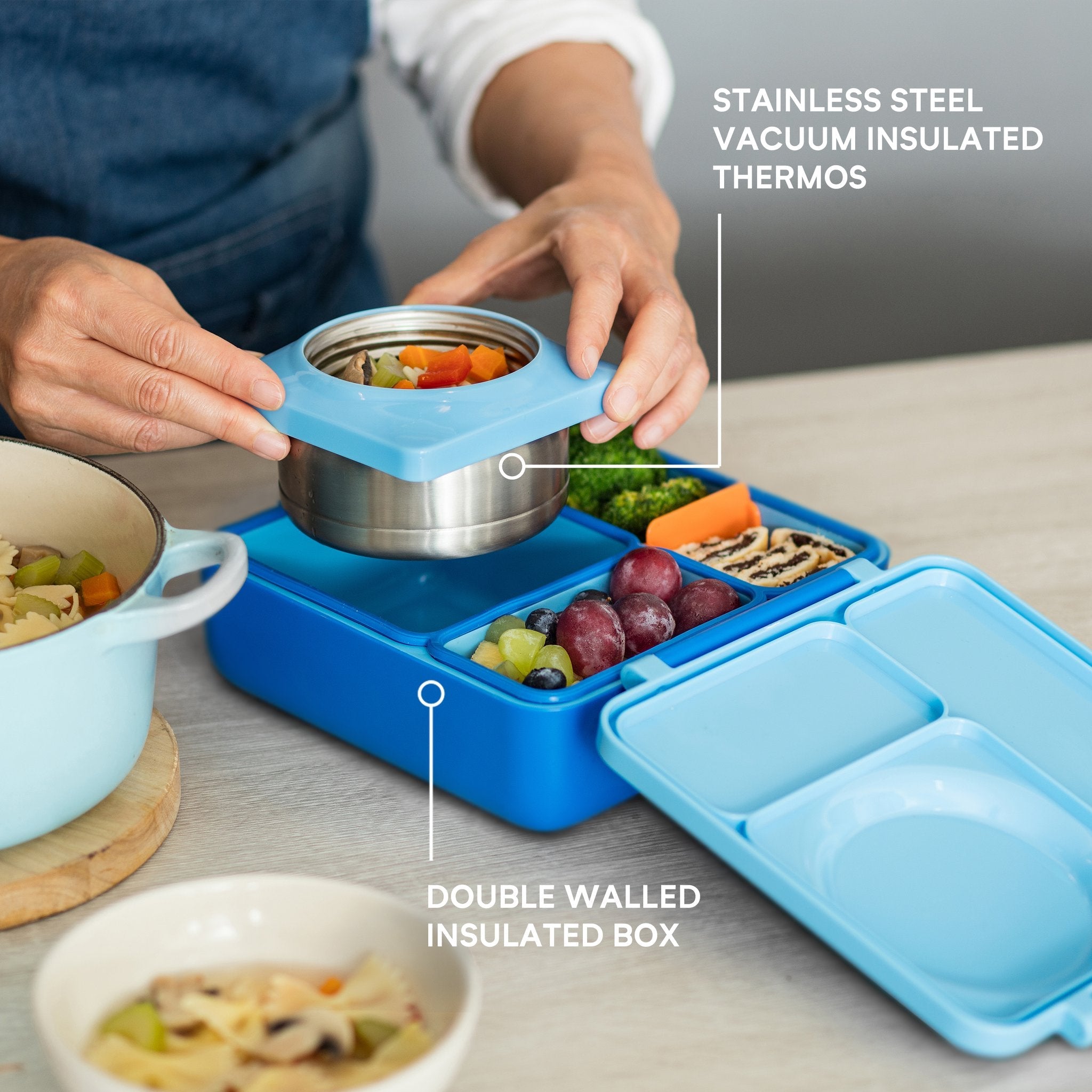 OmieLife OmieBox Insulated Hot and Cold Bento Box