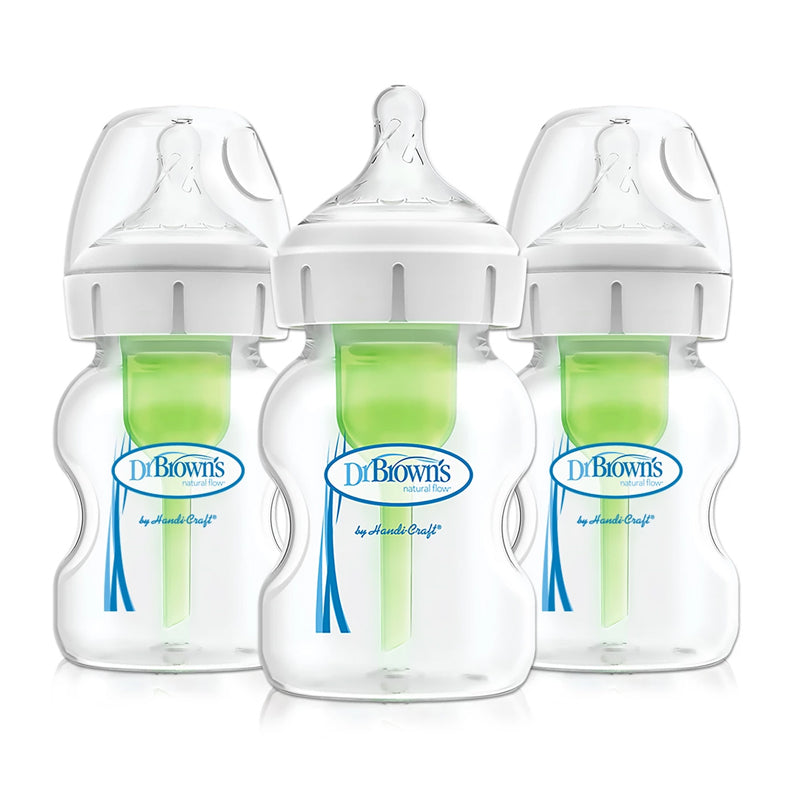 Dr. Brown's Options+ Wide-Neck Baby Bottle 5oz-3 pack