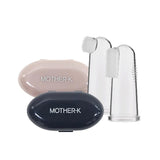 Mother-K Silicone Finger Toothbrush 2pcs Set, 3-10 months