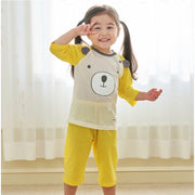 Summer Short Shirt Pajamas Set -Cute bear