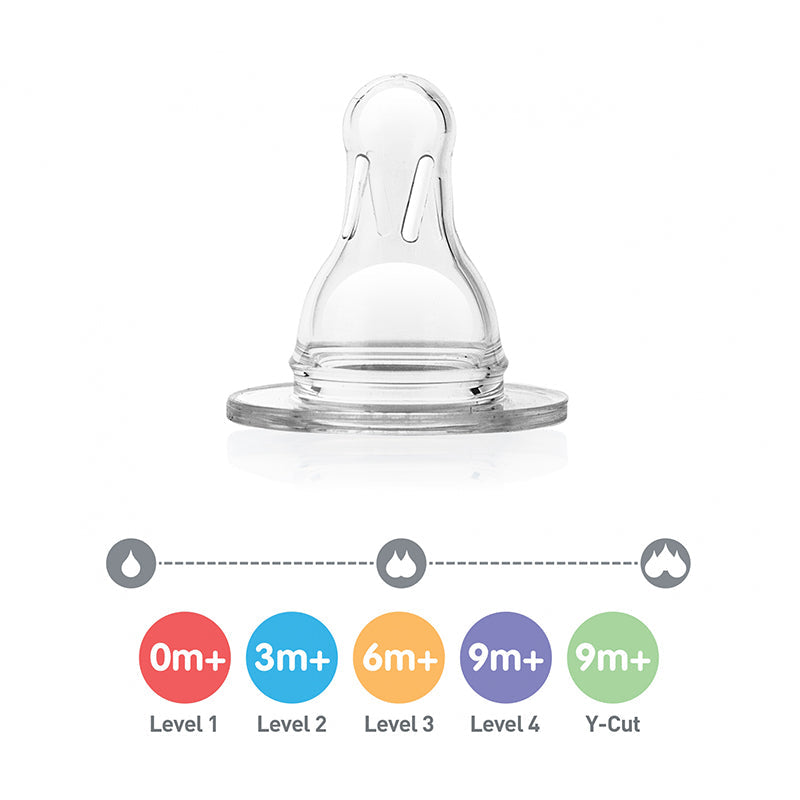 Dr. Brown's Natural Flow Silicone Y Cut Baby Bottle Nipples - 2Pack