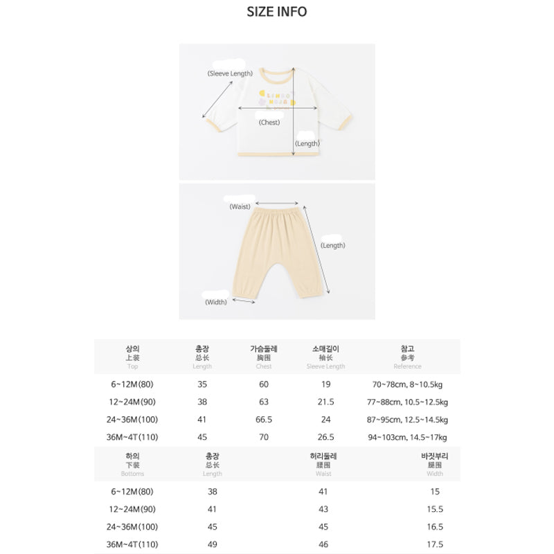 Korean Kids Pajamas Set-Rooney