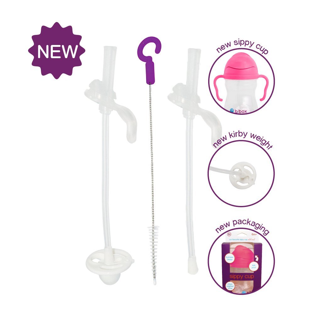 B. Box Sippy Cup - Replacement Straws & Cleaner