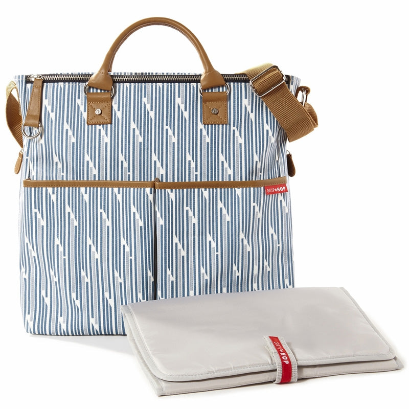 Skip Hop Duo Signature Diaper Bag - Blueprint Stripe