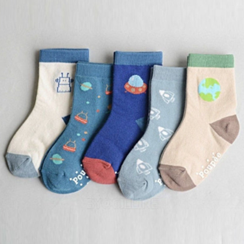 Kids Cotton Crew Socks-Tamsa